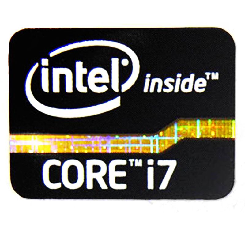 Intel Core I7 Inside Sticker Badge 4th Generation Laptop Black Logo 21mm X 16mm Ebay 9148