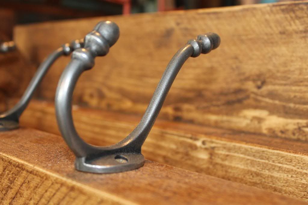 Vintage Style Coat Hook Rack With Shelf Various Sizes Reclaimed Pine
