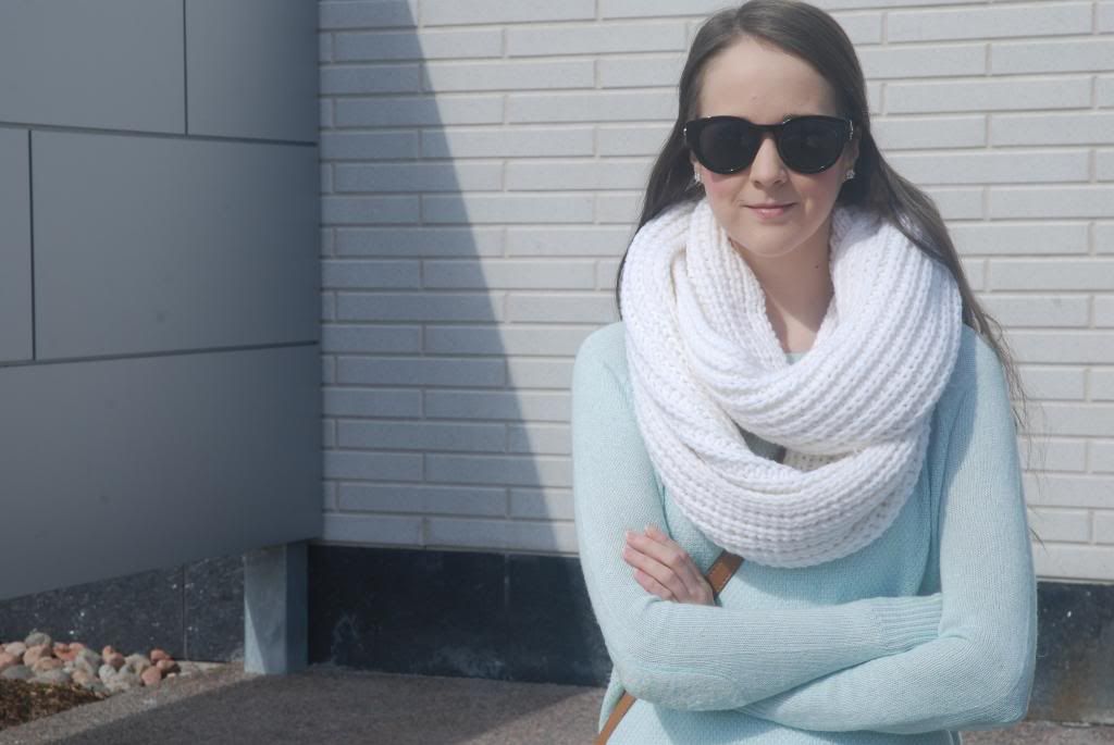 Spring 2014 Trends, Pastels, How to weat Pastels Gap, Banana republic, infinity scarves, mint green, pastels, smart set, polette eyewear, shop for jayu