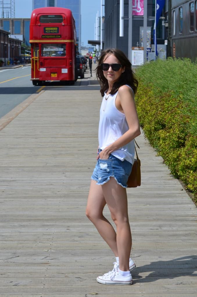summer uniform denim shorts