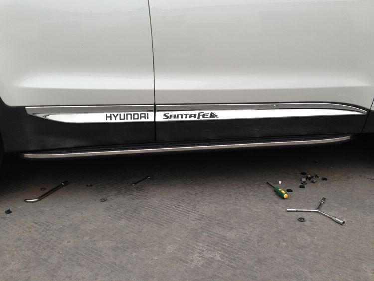 Chrome Body door Side Molding trim for Hyundai Santa fe Santafe 2013